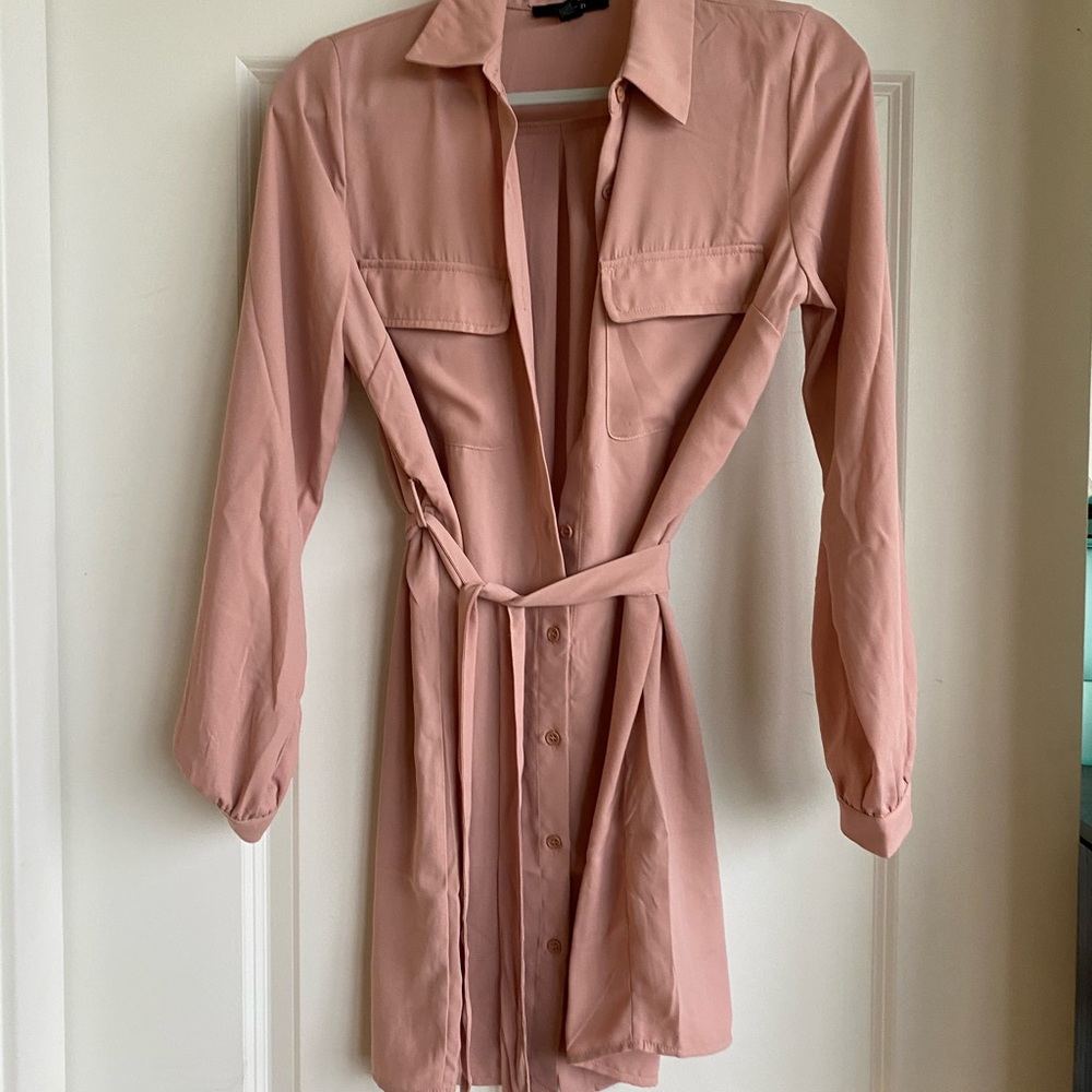 NWOT Mauve Long Sleeve Button Dress